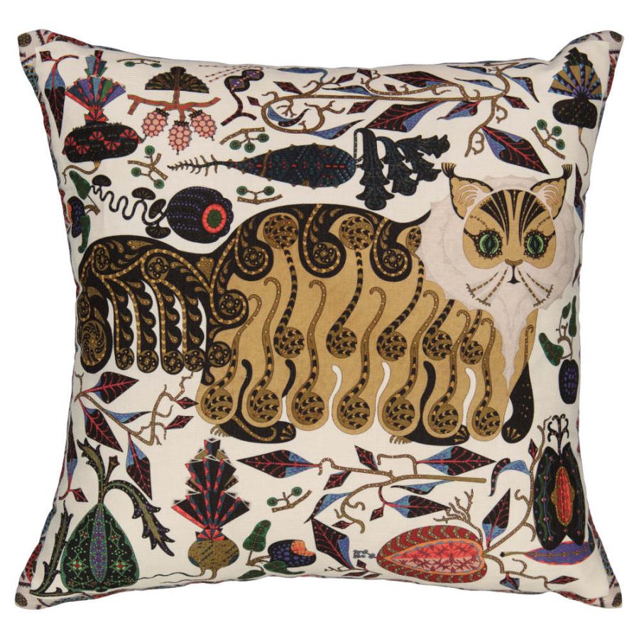 Art print on cushion sleeve ‚Cat Friends - Norma‘ | Kunstbaron