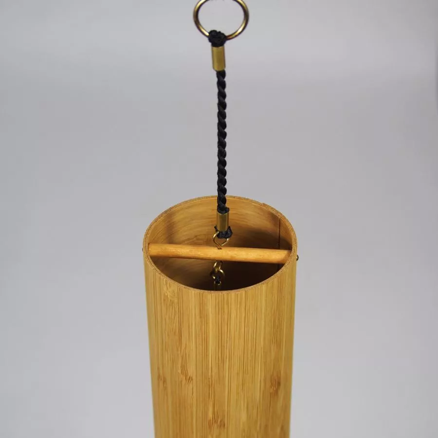 Handcrafted Wind Chime "Terra" with Bamboo Cylinder