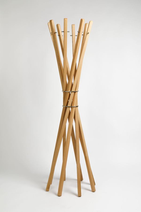 Design Clothes Rack / Hall Stand made of Solid Oak Wood