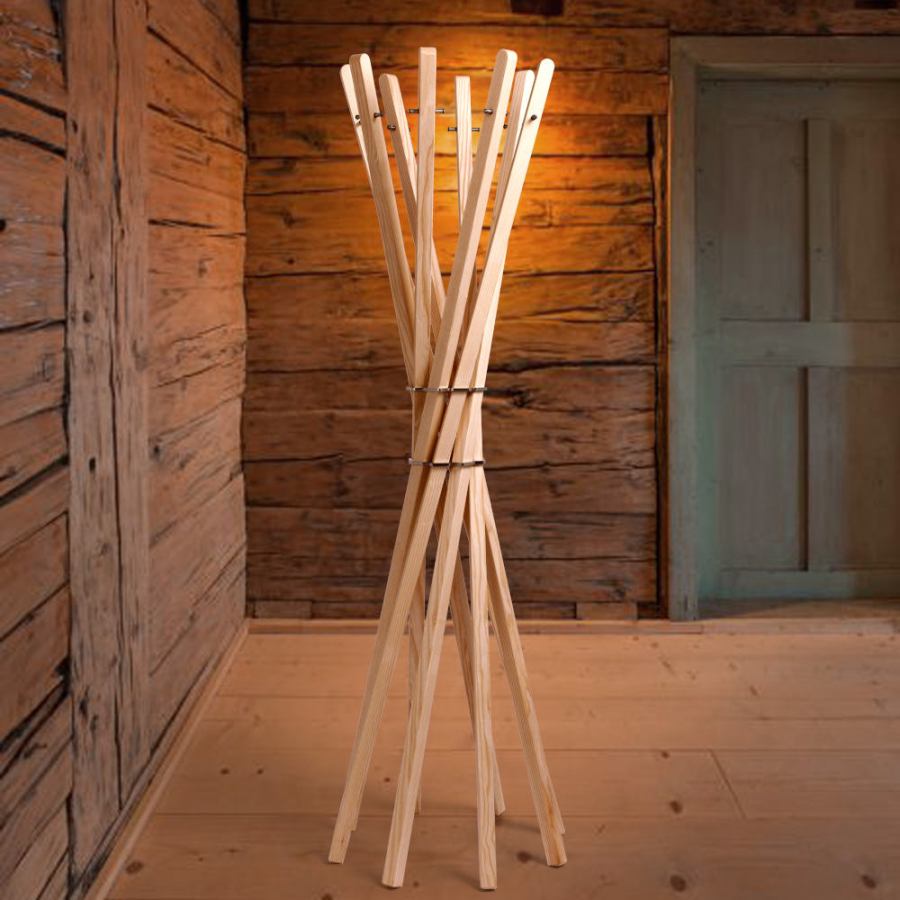 Design Clothes Rack / Hall Stand made of Solid Ash Wood