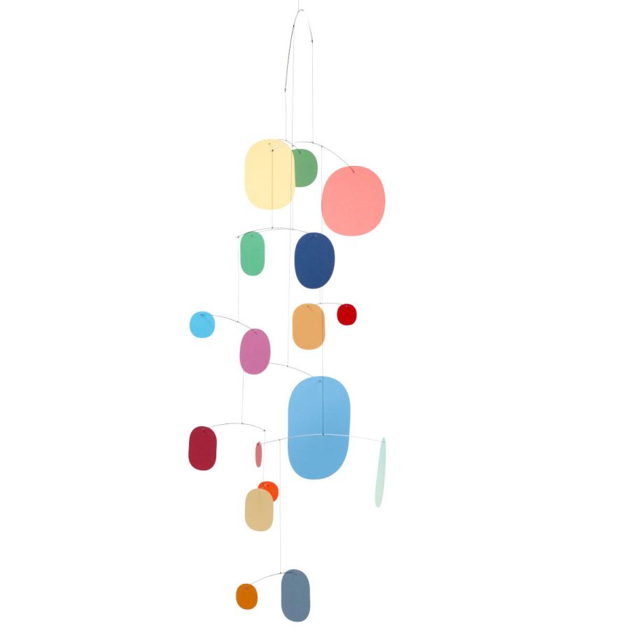 Farbenfrohes Mobile "UN17 – Balance", handgefertigt (65x 65 cm)