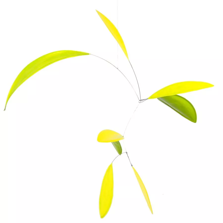 Zartes blattförmiges Mobile "little green leaf"