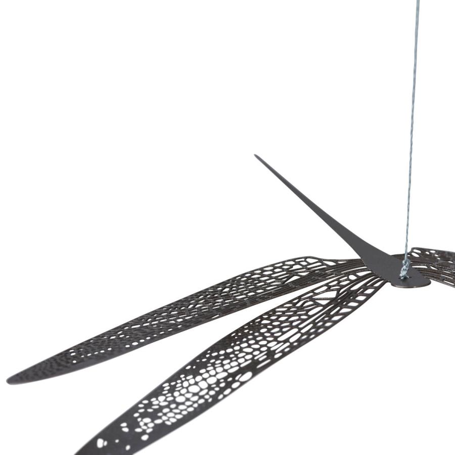 Mobile with Three Filigrane Dragonflies made of Steel (36 x 100 cm)