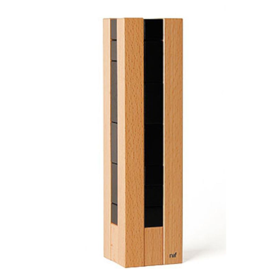 Black Version: Construction Toy Campanile made of wood | Kunstbaron