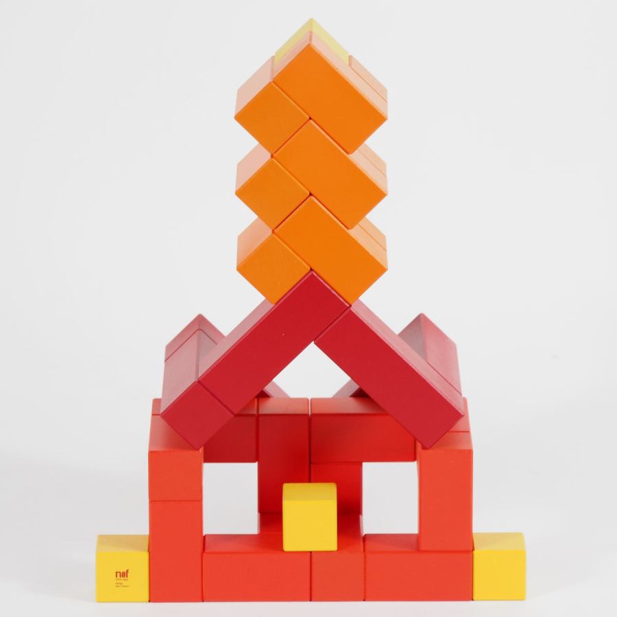 Cubicus (Red) – Original Construction Game by Naef, made of Wood