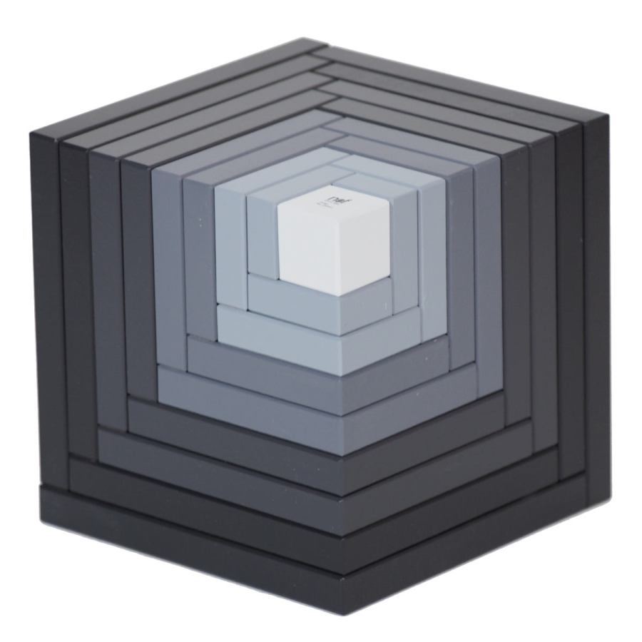 Cella (Grau) – Originales Naef-Spiel aus Holz für kreative Konstruktionen