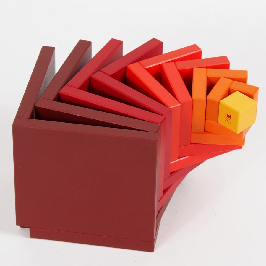 Cella (Rot) – Originales Naef-Spiel aus Holz für kreative Konstruktionen
