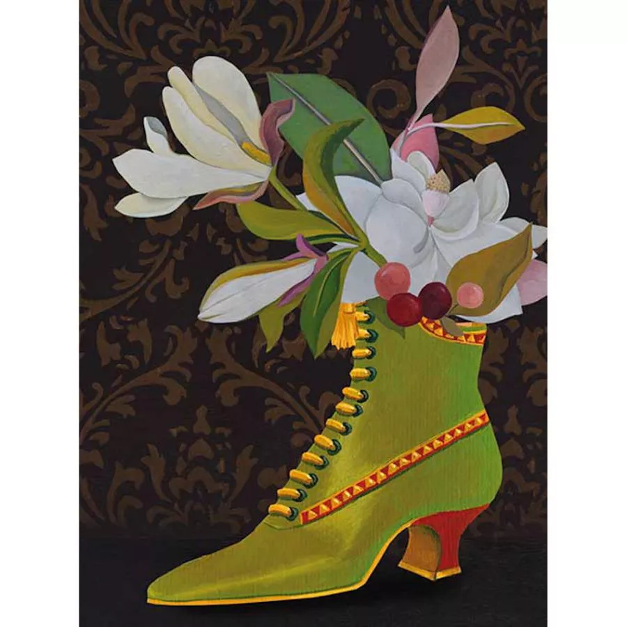Art Print with Flowers in a Bootee (60 x 80 cm)