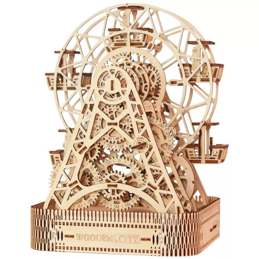 Riesenrad – Großer Modellbausatz aus Holz mit Aufzugsmotor