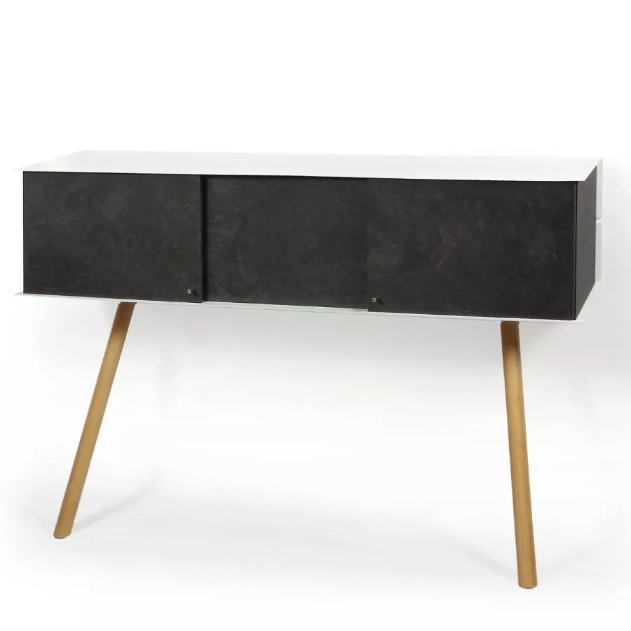 Leaning Sideboard with Slate Look (100 x 25 cm)