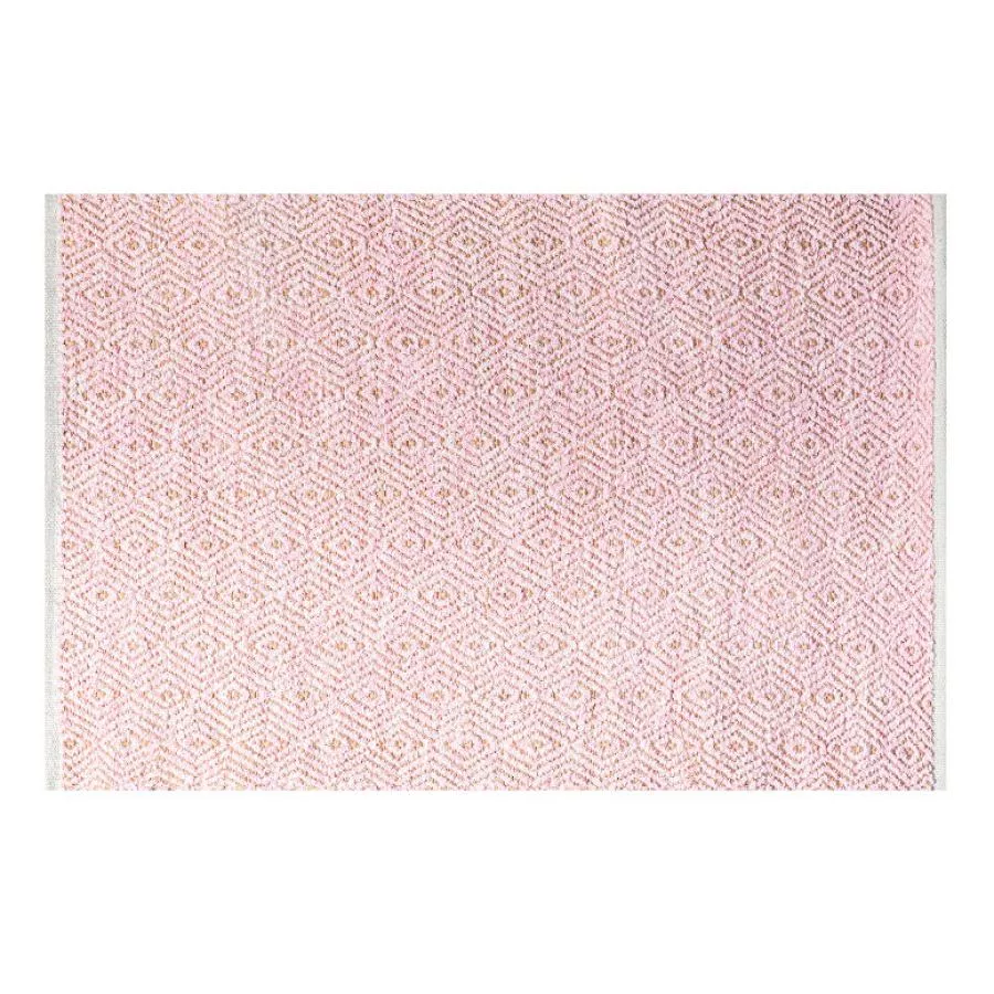Pink version: Handwoven cork and wool rug Argola Liso | Kunstbaron