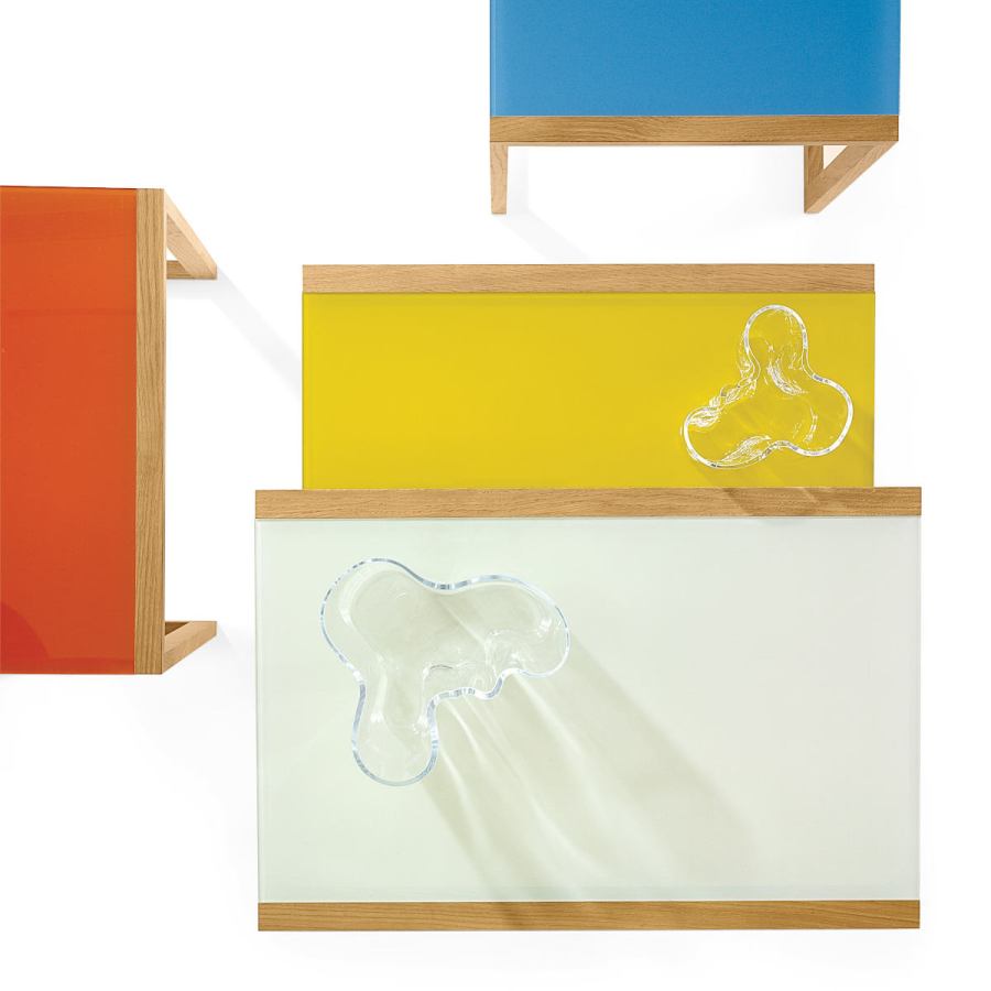 Set of Four Original Bauhaus Nesting Tables by Josef Albers