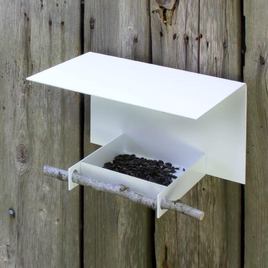 Bauhaus-inspired Birdhouse for pole or wall installation