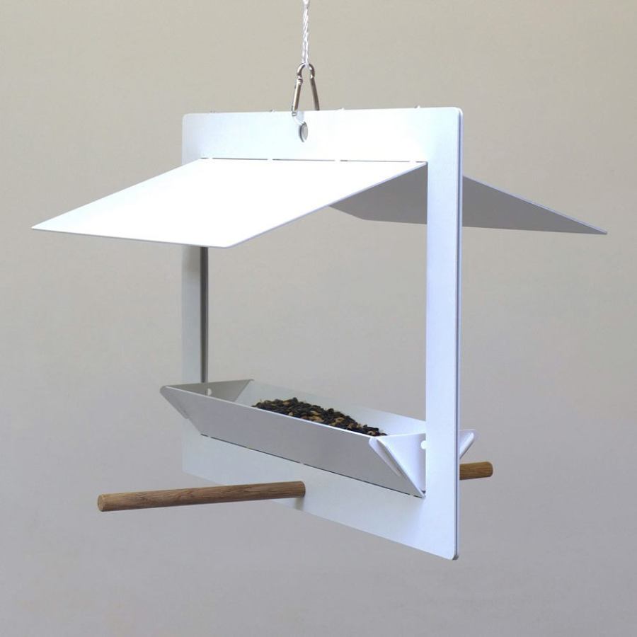 Folded Bird Feeding Station made of Steel in A3 Size