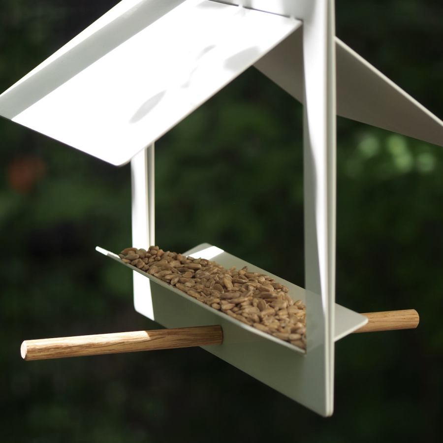 DIN A4 Vogel-Futterstelle aus Stahl zur Hänge- oder Wandinstallation