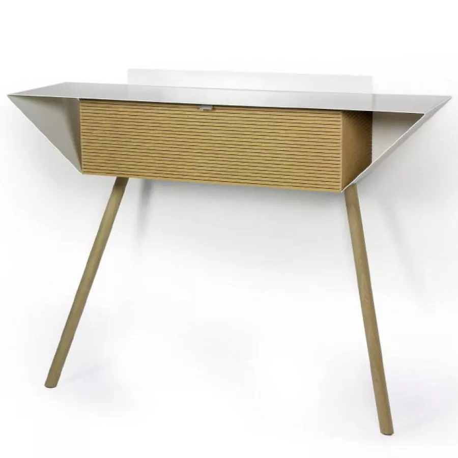 Wall-leaning Sideboard made of Steel and MDF (100 x 28 cm)