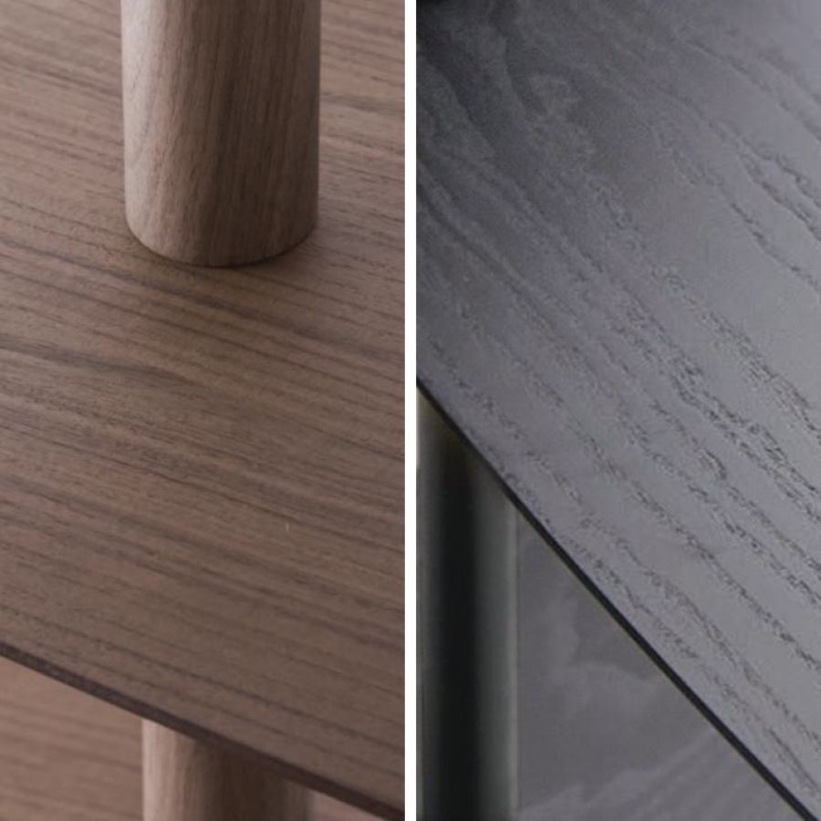 Design Wall Shelf with Real Wood Veneer – Model 10 (standing)