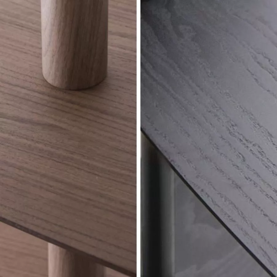 Design Wall Shelf with Real Wood Veneer – Model 3 (standing)