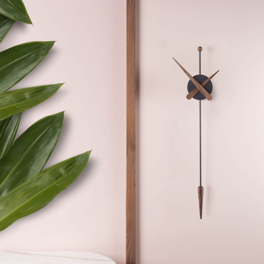 Small Suspended Design Wall Clock "Punta" Ø 28 cm