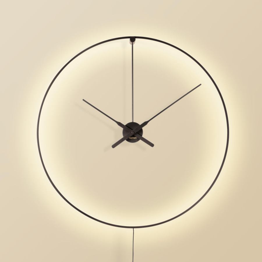 Exclusive Design Wall Clock / Wall Light with LED Ring