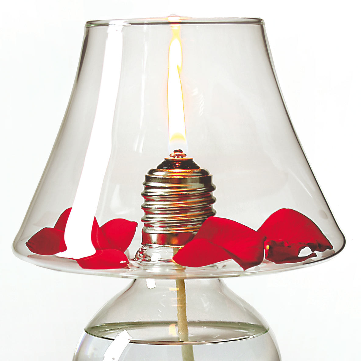 Quirky Table Oil Lamp Made Of Glass, Table Oil Lamps