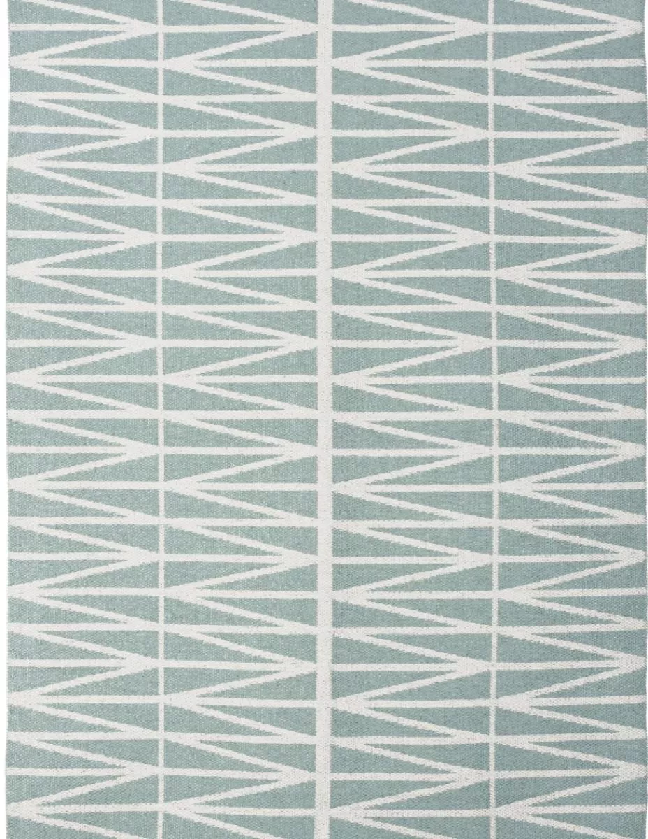 Plastic woven rug „Helmi“ (Turquoise) | Kunstbaron