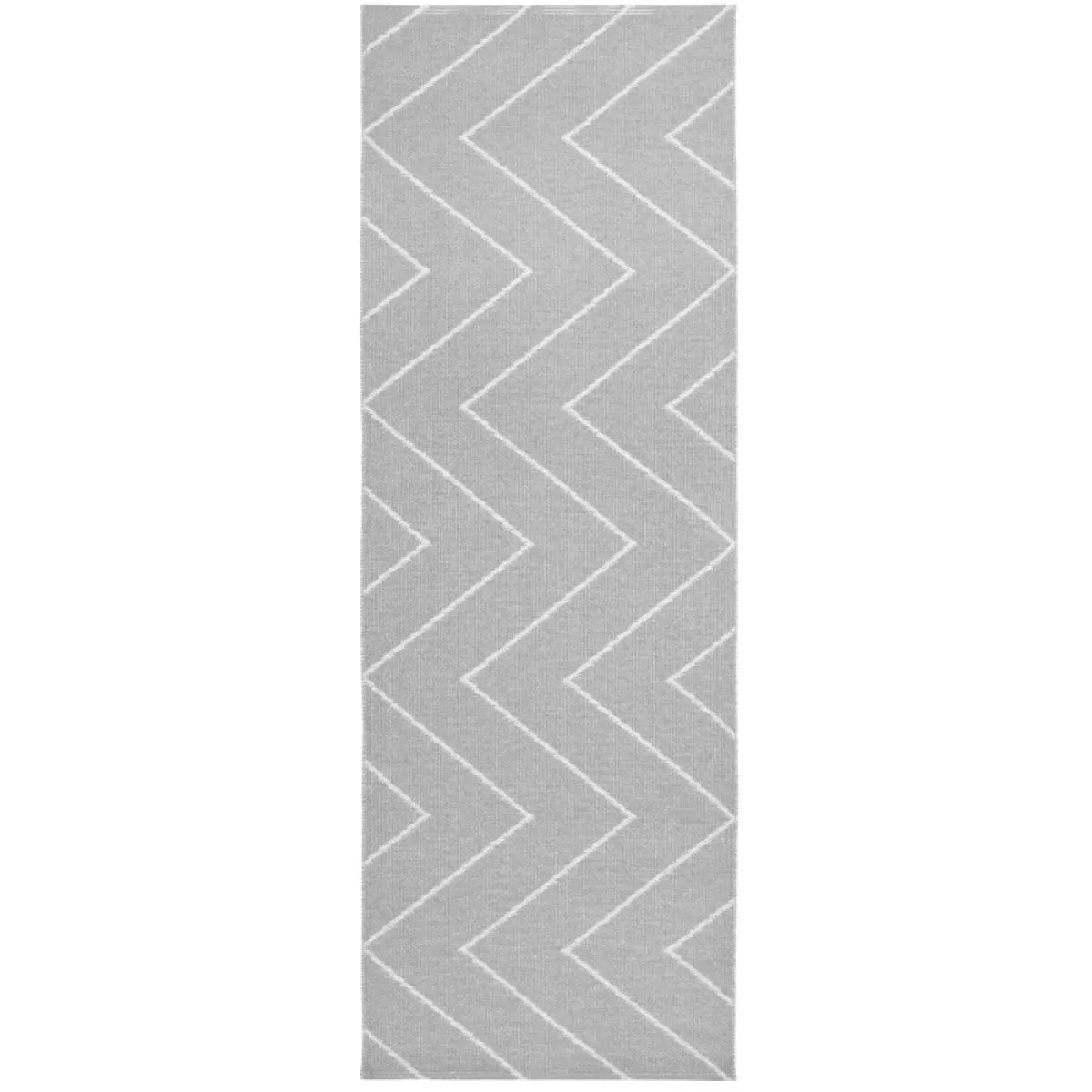 Jagged Pattern Plastic Rug „Rita“ (Gray) | Kunstbaron