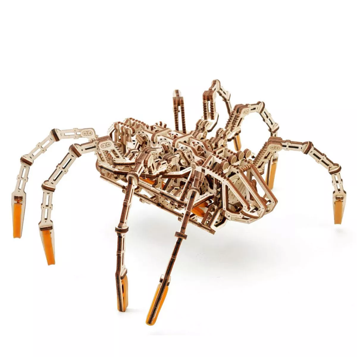 Alien-Spinne – Spielzeug-Bausatz mit Motor-Antrieb aus Holz