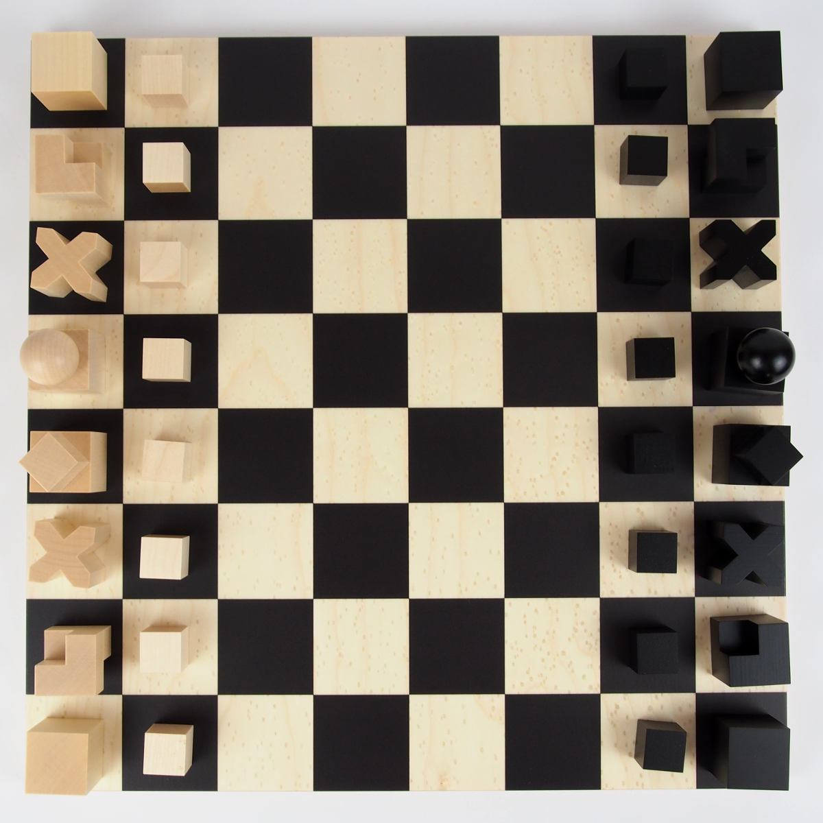 Handmade Bauhaus Chess Game