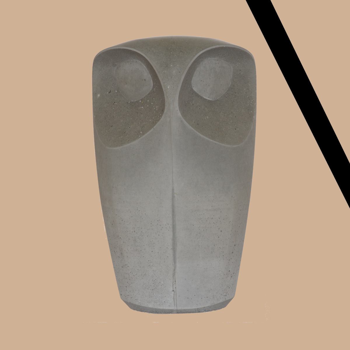 IN MEMORIAM: Concrete Owl Sculpture by Chris B.