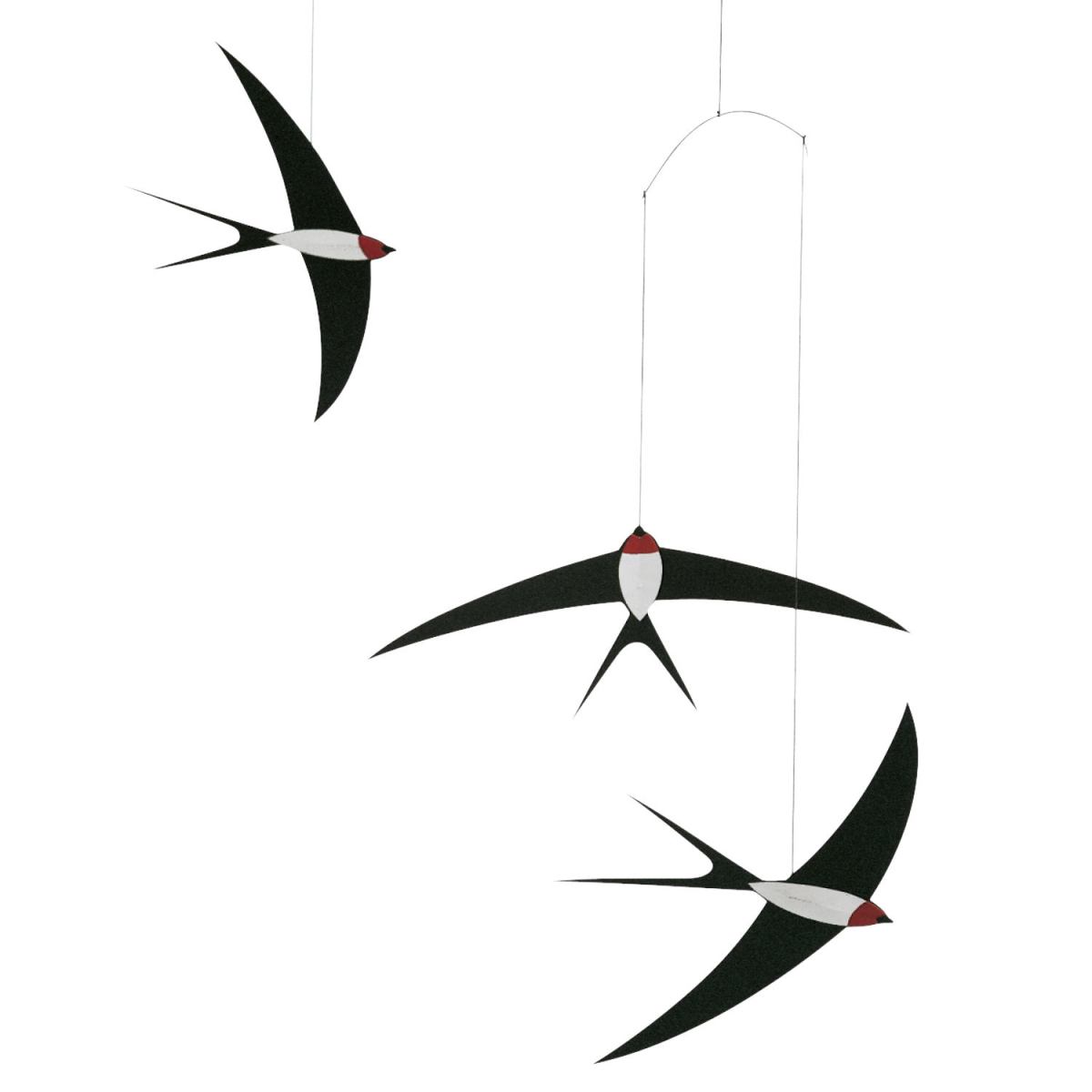 Classic Children's Mobile "Three Flying Swallows"