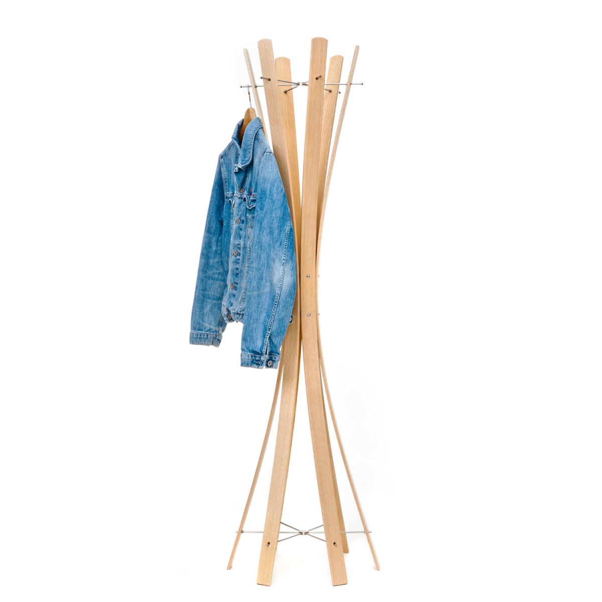 Small version: clothes rack made of solid wood
