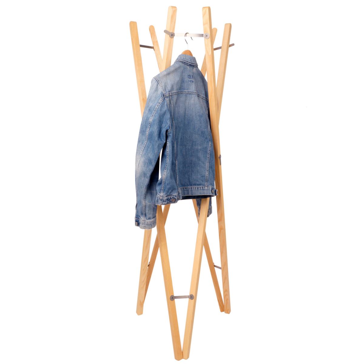 Collapsable Design Clothes Rack made of Solid Wood