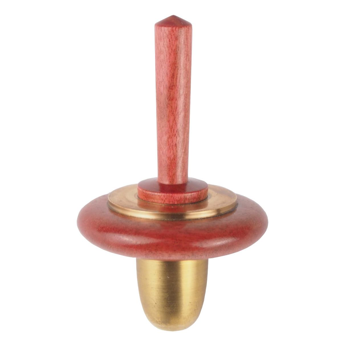 Artist's Spinning Top made of Pink Ivory and Brass