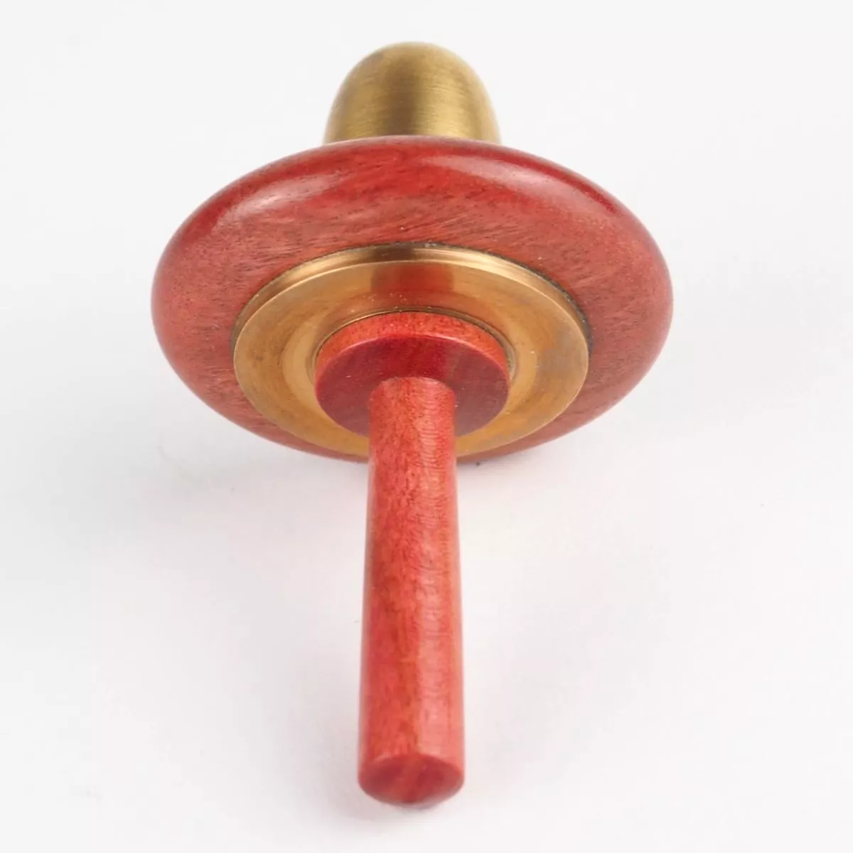 Artist's Spinning Top made of Pink Ivory and Brass