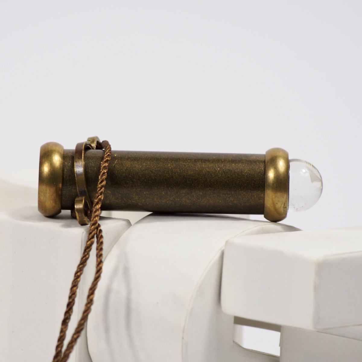 Mini Tele – Small Kaleidoscope made of Brass with Carrying Cord