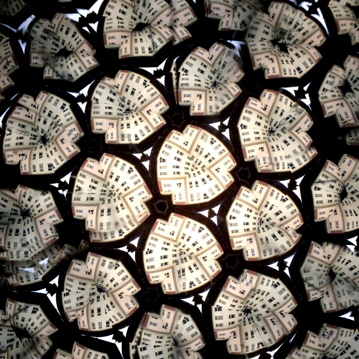 Tele XS – Handgefertigtes Kaleidoskop aus Messing mit Fischaugenlinse