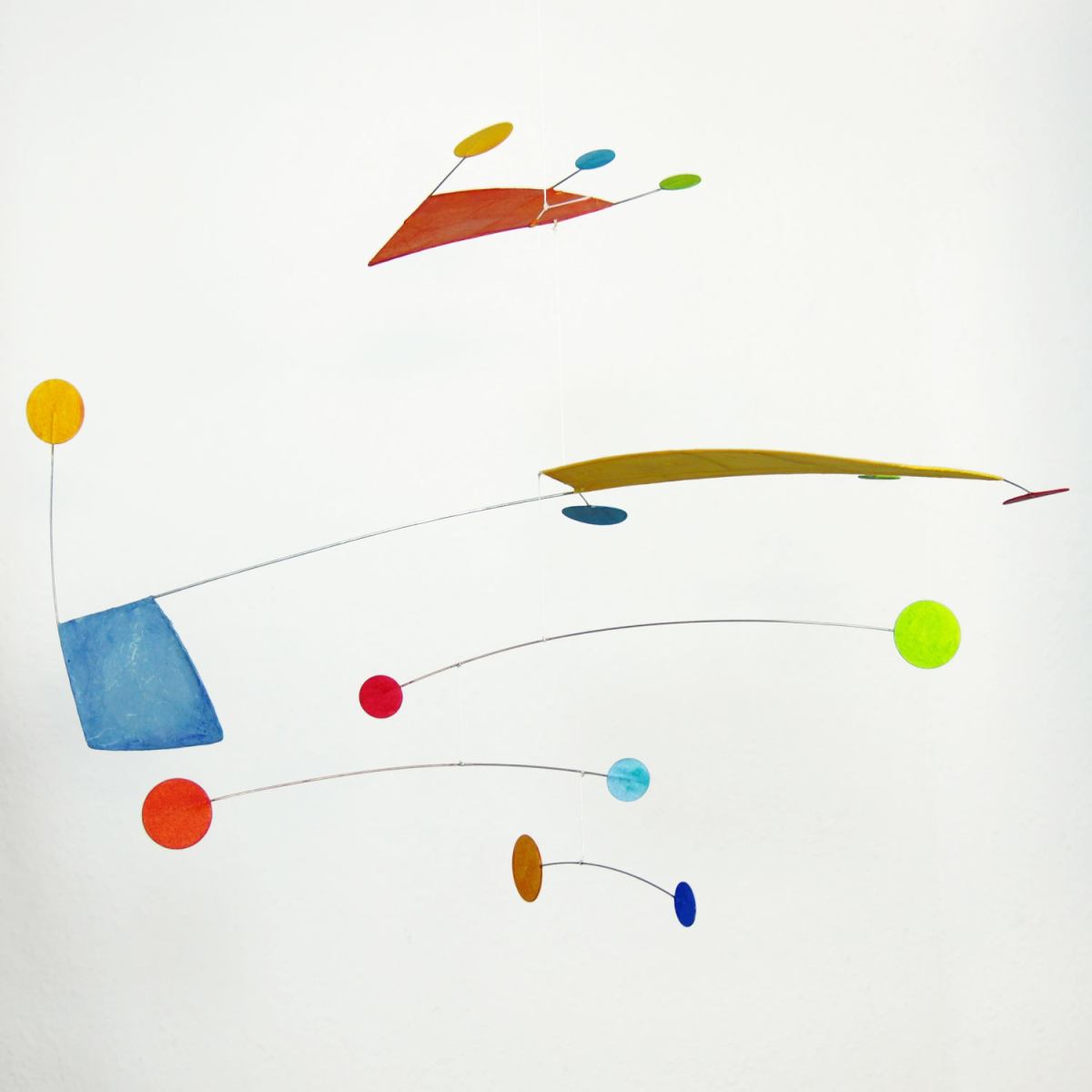 Colorful Art Mobile "Trolli" (Various Colors) made of Japanese Paper (65 x 50 cm)