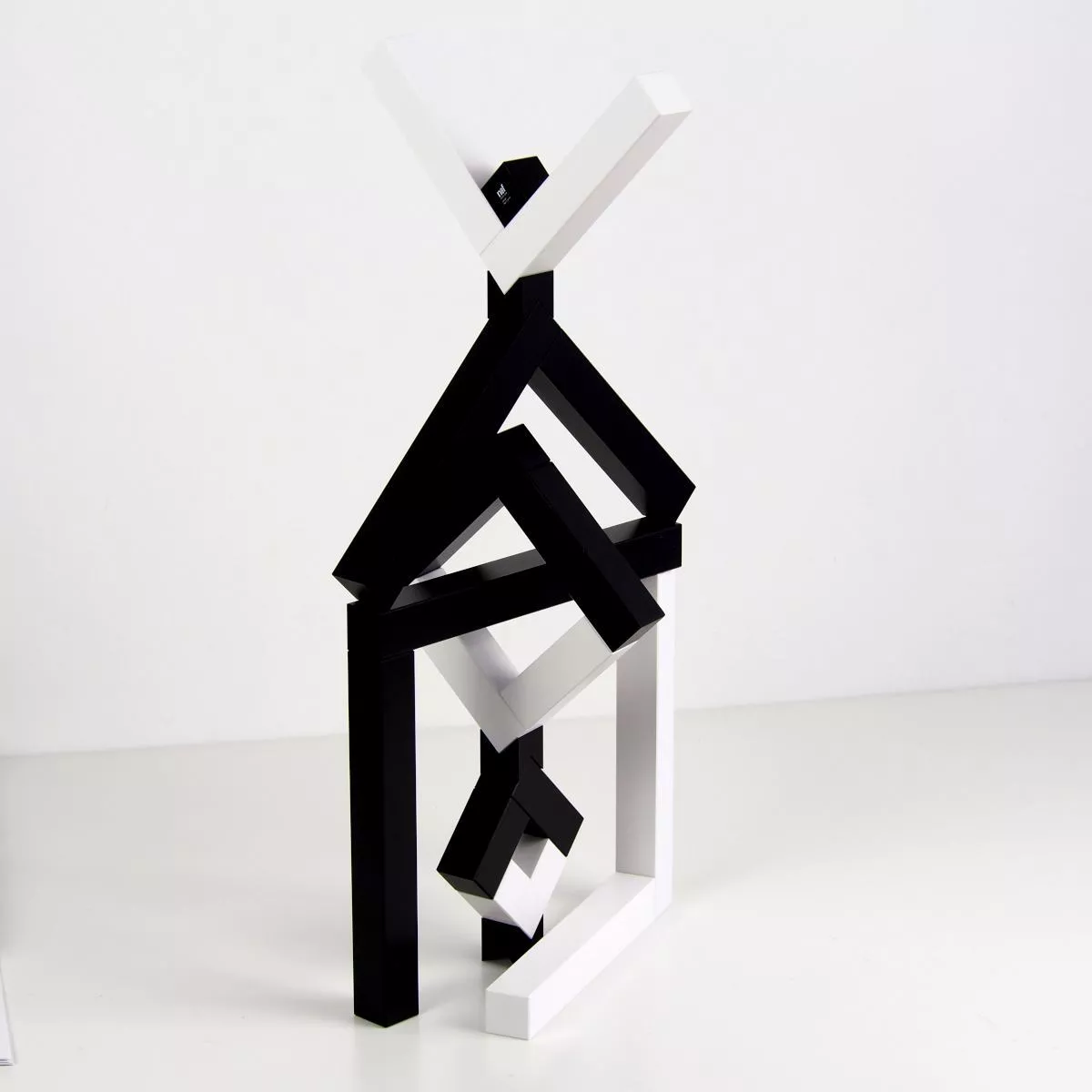 Angular (Black / White) – Original Construction Game by Naef, made of Wood