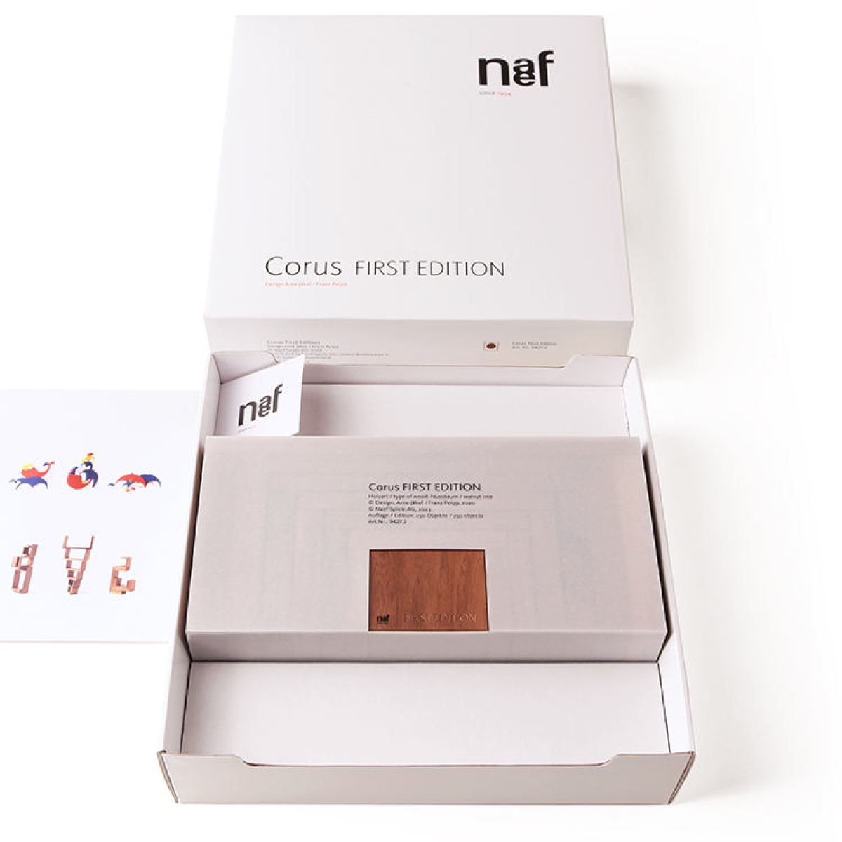 LIMITED: Corus (First Edition) – Original Naef Toy made of Wood for Standing and Hanging Constructions