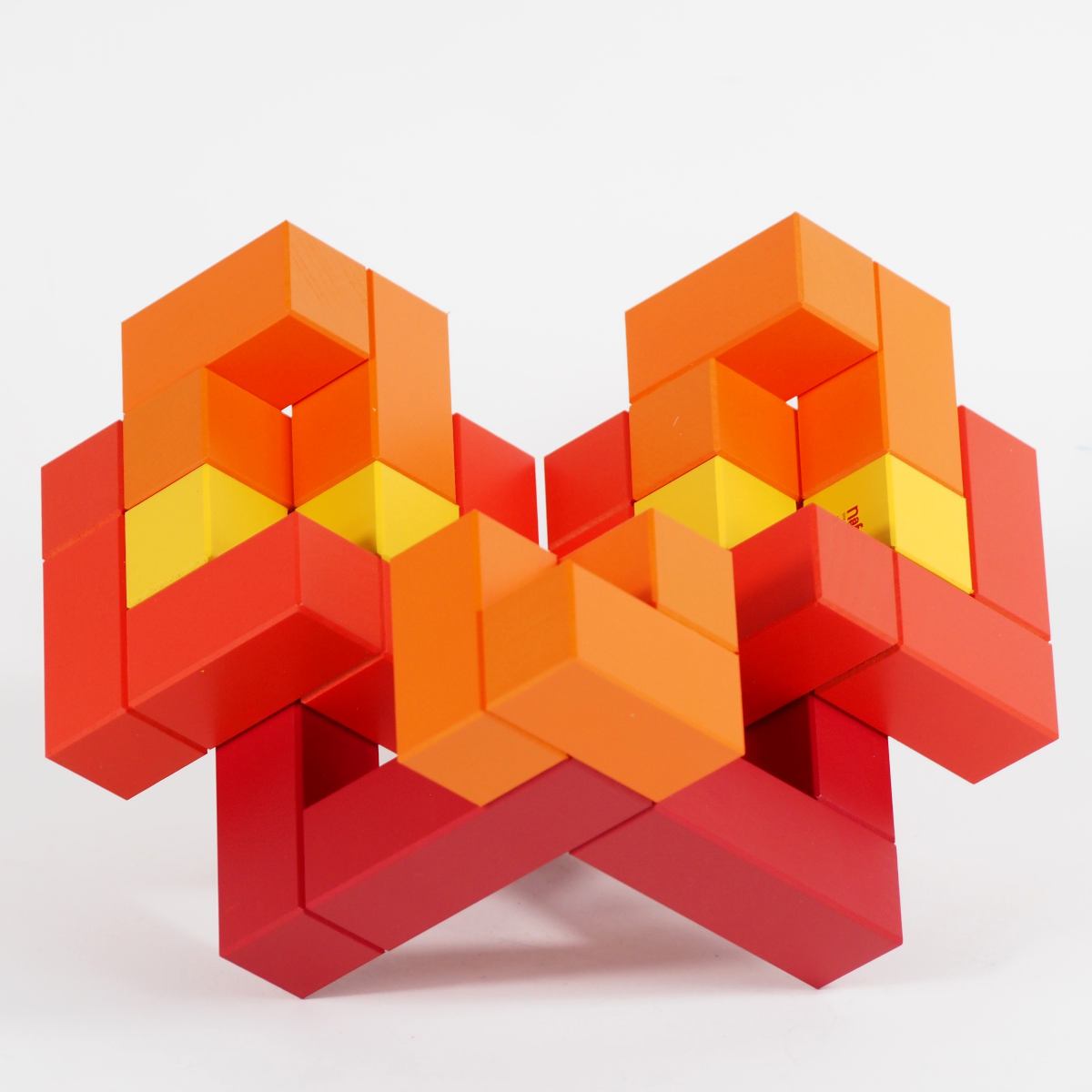 Cubicus (Rot) – Originales Naef-Spiel aus Holz für kreative Konstruktionen