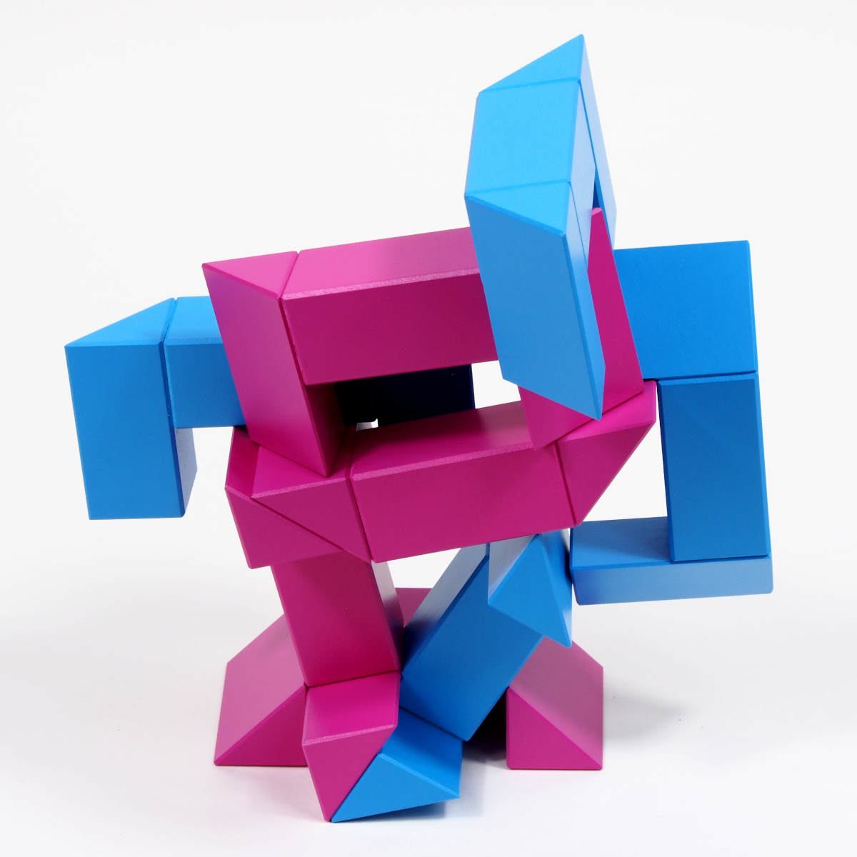Construction toy Ponte (magenta / blue) by Naef Spiele, Switzerland
