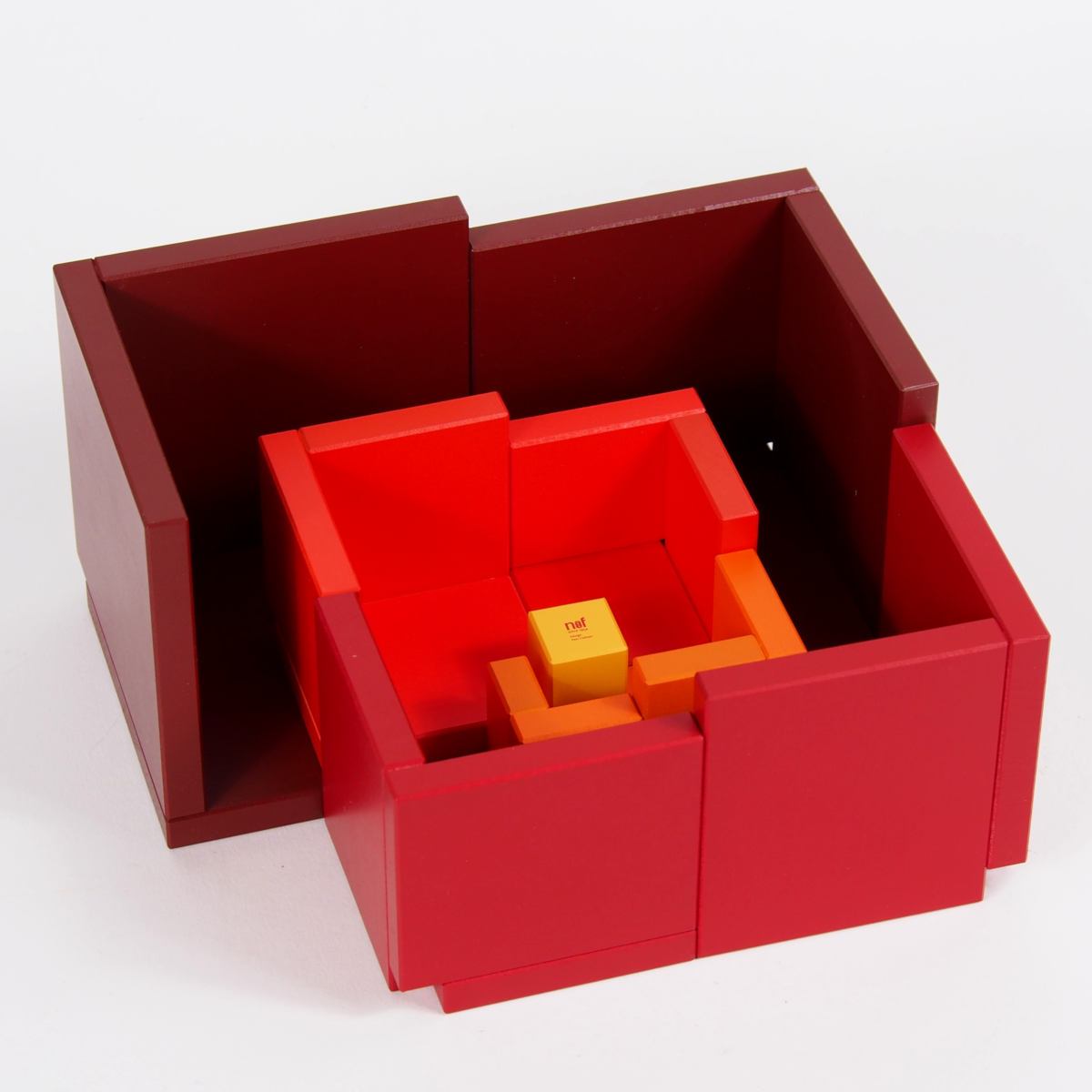Cella (Red) – Original Construction Game by Naef, made of Wood