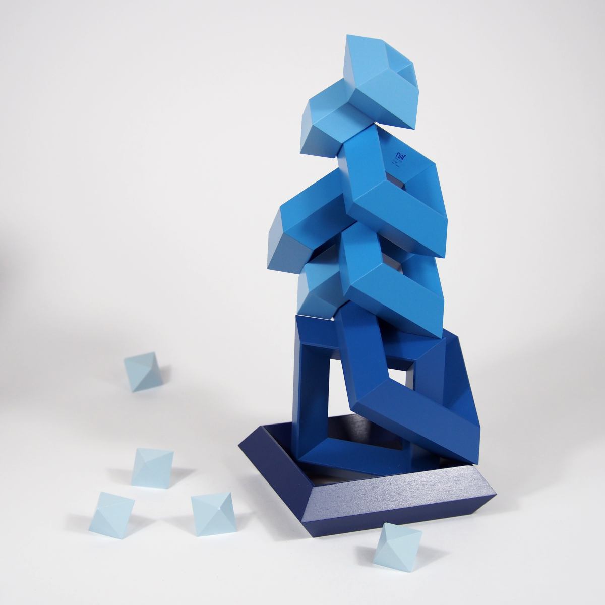 Diamant (Blue) – Original Construction Game by Naef, made of Wood