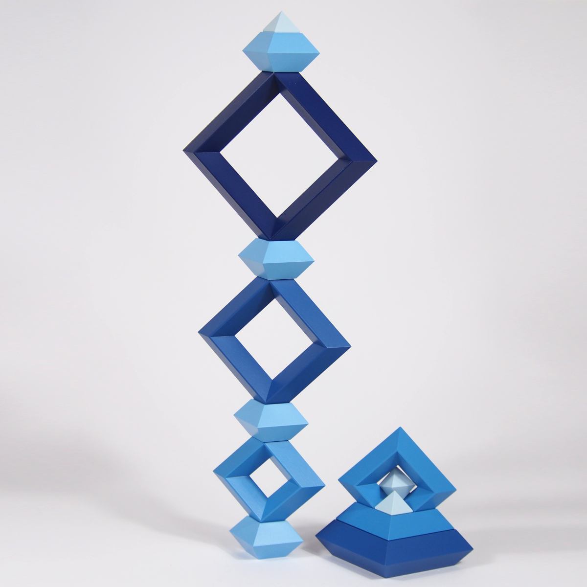 Diamant (Blau) – Originales Naef-Spiel für kreative Konstruktionen