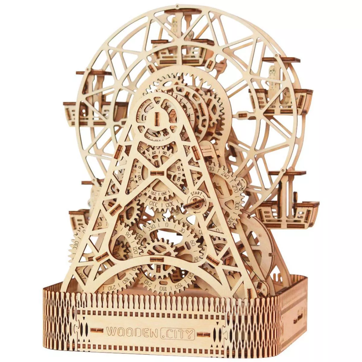 Riesenrad – Großer Modellbausatz aus Holz mit Aufzugsmotor