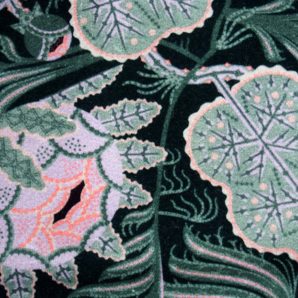 Sofakissen "Eisblume" (Emerald-Grün) aus Baumwollsamt (50 x 50 cm)