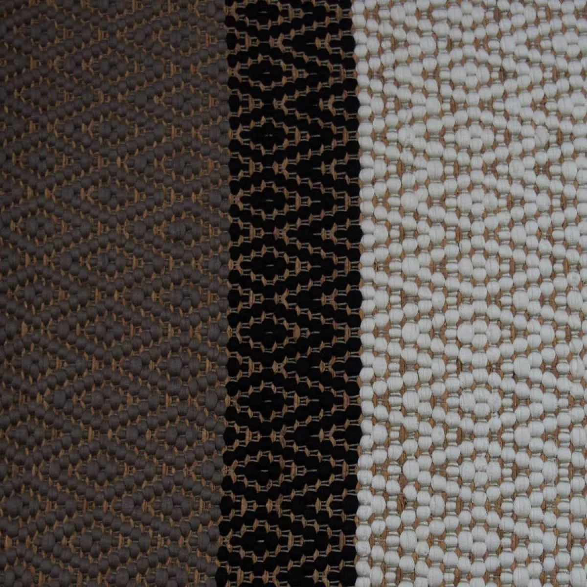 Handgewebter Teppich "Fuji" aus Kork und Baumwolle-Jersey