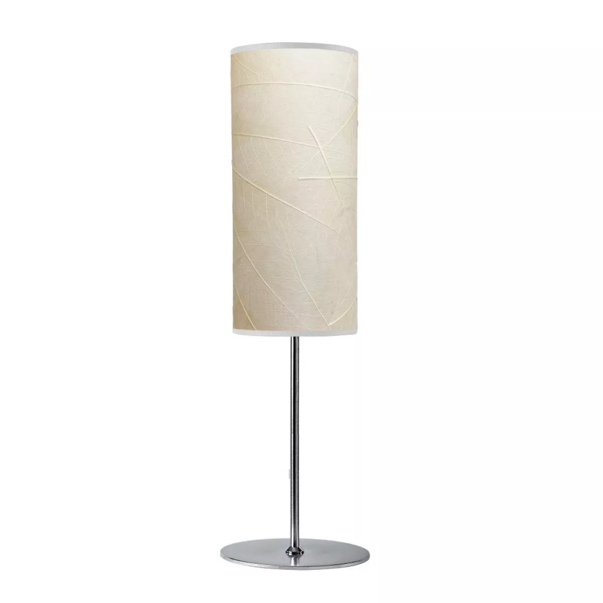 Design Table Lamp with Tall Natural Leaves Shade