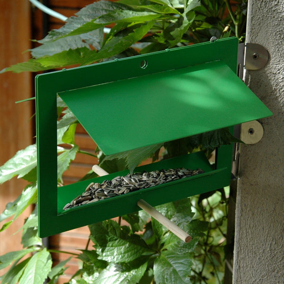 DIN A4 Vogel-Futterstelle aus Stahl zur Hänge- oder Wandinstallation